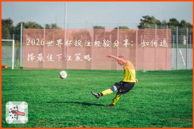 2026世界杯投注经验分享：如何选择最佳下注策略