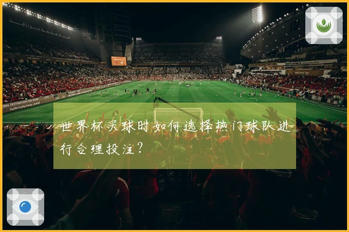 世界杯买球时如何选择热门球队进行合理投注？